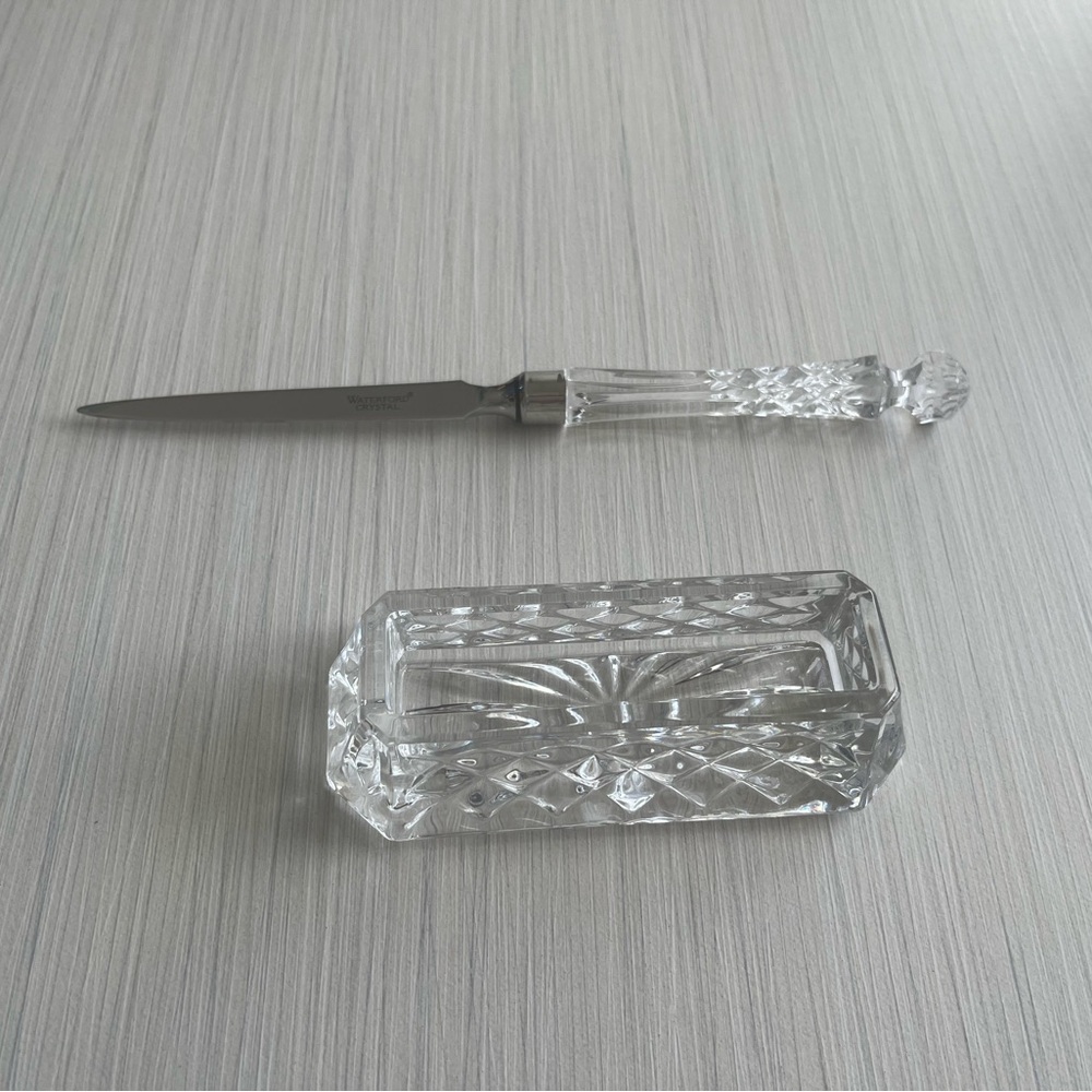 Crystal card holder & letter opener - Picture 8 of 10
